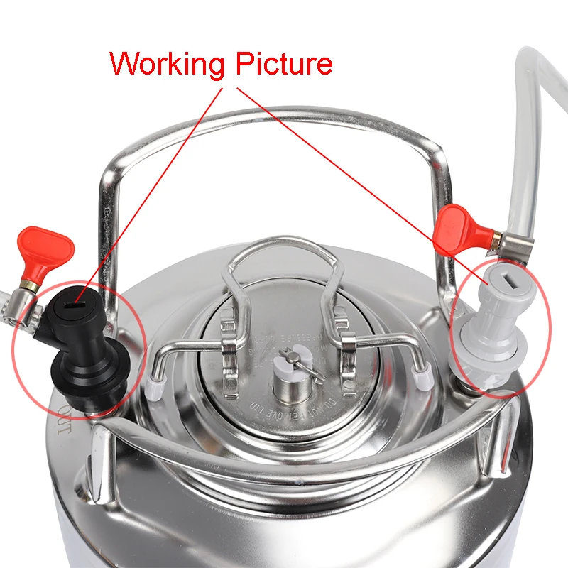 Homebrew Beer Keg Connector Dispenser Ball Lock Disconnect Liquid / Gas Connectors 1/4'' for | Дом и сад