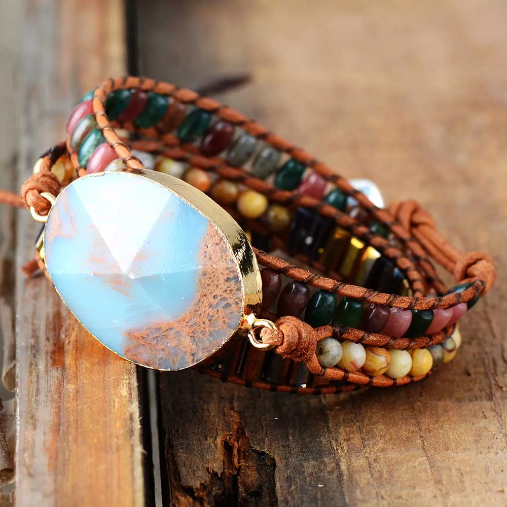 Эксклюзивный дизайнерский браслет из лакированного кристалла оникс 3 нити