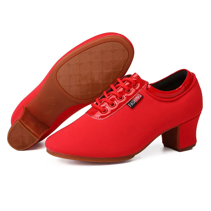 Women Girls Modern Latin Dance Shoes Soft Sole Ladies Ballroom Dancing Training Modern Tango Dance Sneakers Female