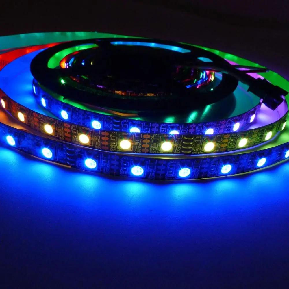 Пиксельная полноцветная светодиодная лента 5 м 12 В постоянного тока GS8208 RGB 60