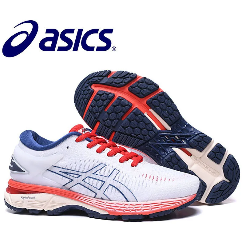 Оригинальная женская обувь Asics-Kayano 25 дышащая устойчивая обувь для бега уличная теннисная обувь Asics-gel kayano 25