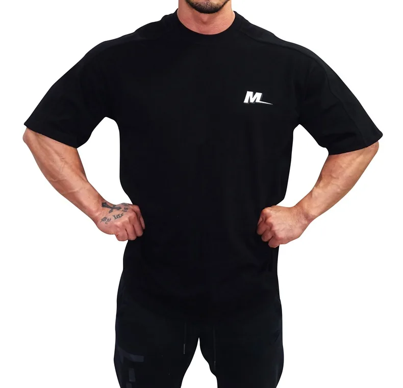 Футболка мужская с коротким рукавом хлопковая тенниска круглым вырезом в стиле