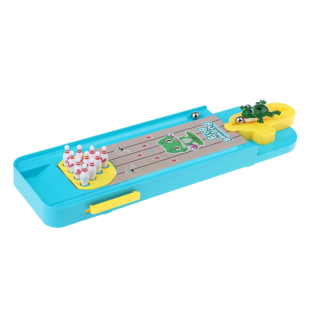 

Mini Home Table Sports Bowling Ball Sports Family Set Playing Table Board Game Toy Birthdays Gift