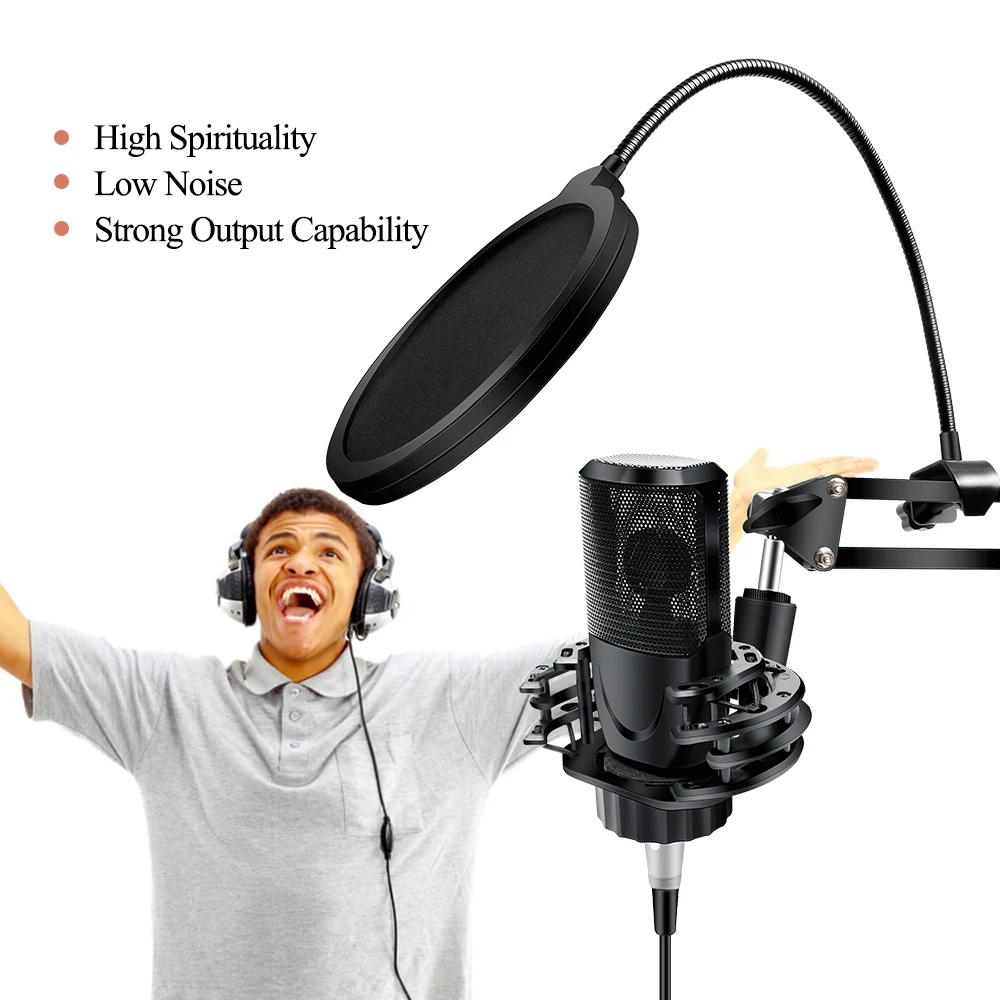 Микрофон для караоке настольный микрофон высокой чувствительности низкий