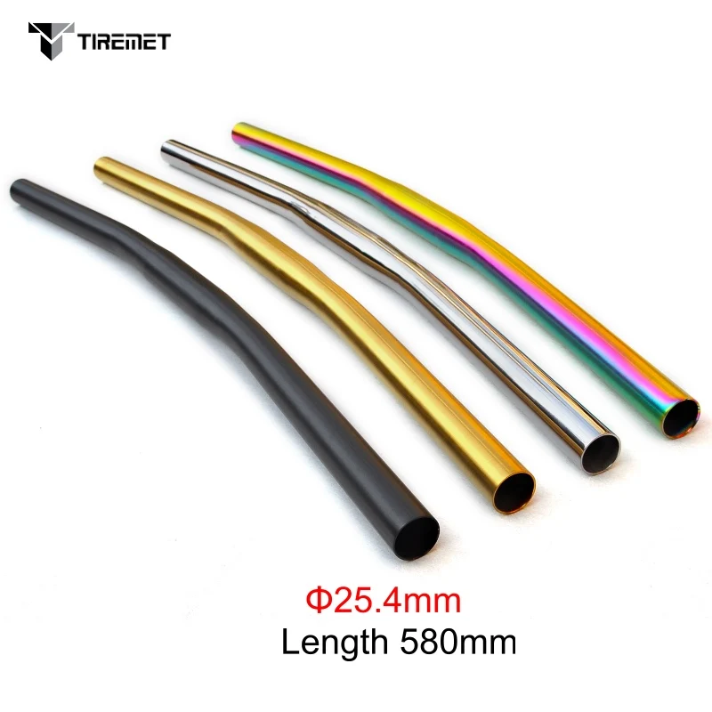 Титановый руль Ti3Al2.5V S для Бромптона 25 4 мм Длина 580 ссветильник Складная ручка