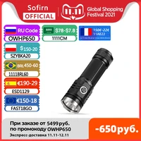 sofirn sp33v3 0 powerful led flashlight cree xhp50 2 3500lm usb c 26650 rechargeable flashligh ramping mode with power indicator