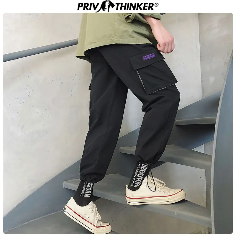 Privathinker мужская Японская уличная одежда Спортивные штаны джоггеры 2019 комбинезоны