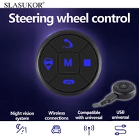 universal car steering wheel remote control android usb charging bluetooth button 2 din android auto dvd gps navigation radio