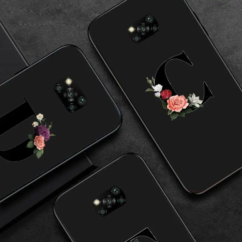 

Alphabet Letter Phone Case For Huawei P40 P20 P30 Mate 40 20 10 Lite Pro Nova 5t P Smart 2019