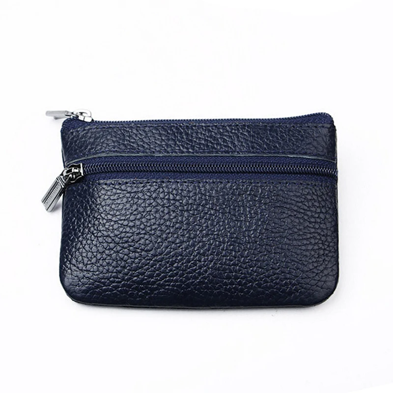 Черный/Королевский Синий PU сумочка кошелек сумка на запястье для ключей