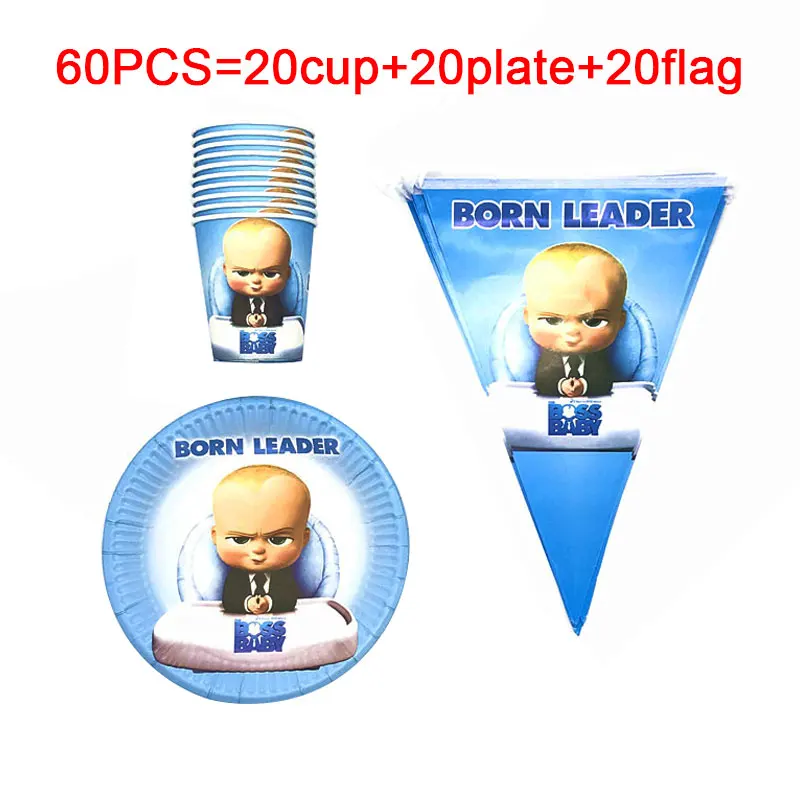 

Boss Baby Theme Party Disposable Tableware Birthday Baby Shower Party Cup Plate Straws My Little Boss Party Supplies Decorations