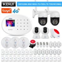 KERUI W204 Alarm System 4G WIFI GSM Tuya Smart Home Security APP Wireless Siren Motion Sensor Detector IP Camera Door Sensor