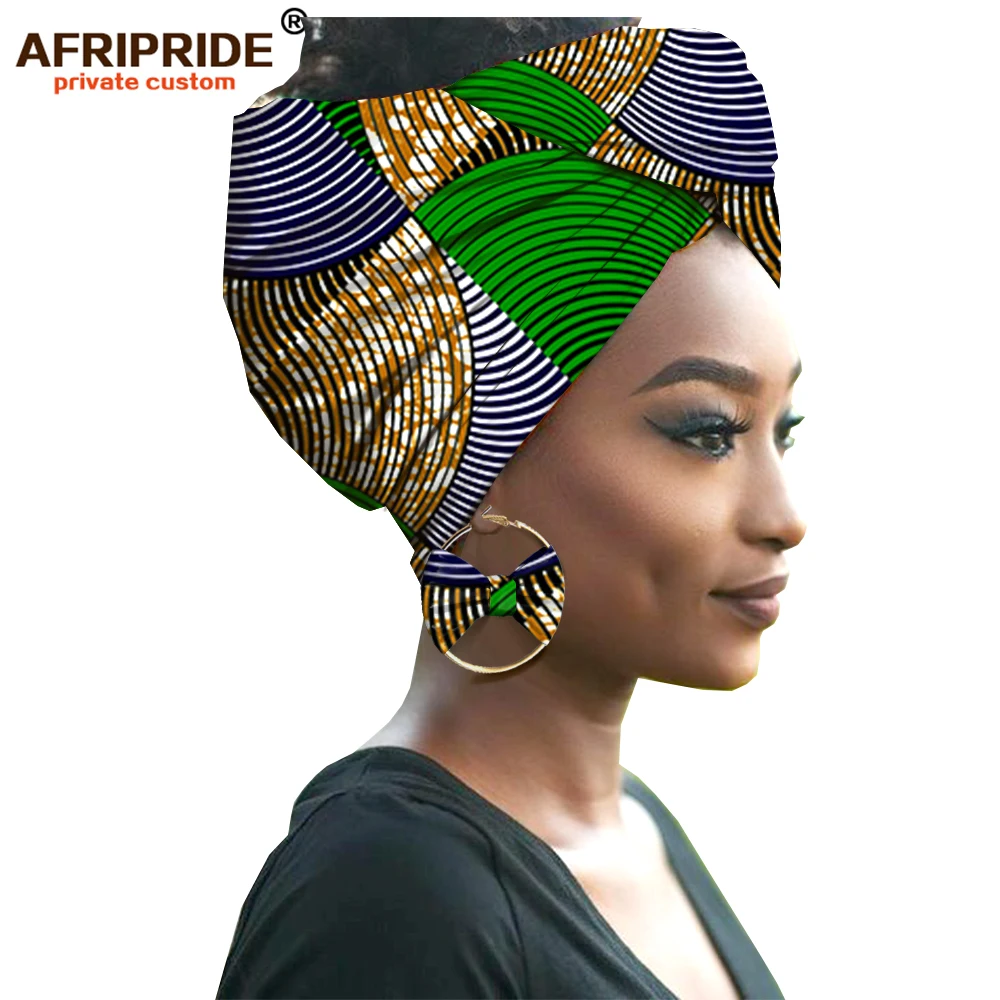 

African Printed Headscarf 100% Quality Cotton African Traditional Bazan Enriches 50cm*180cm Leisure Women's Headscarf Bowkn