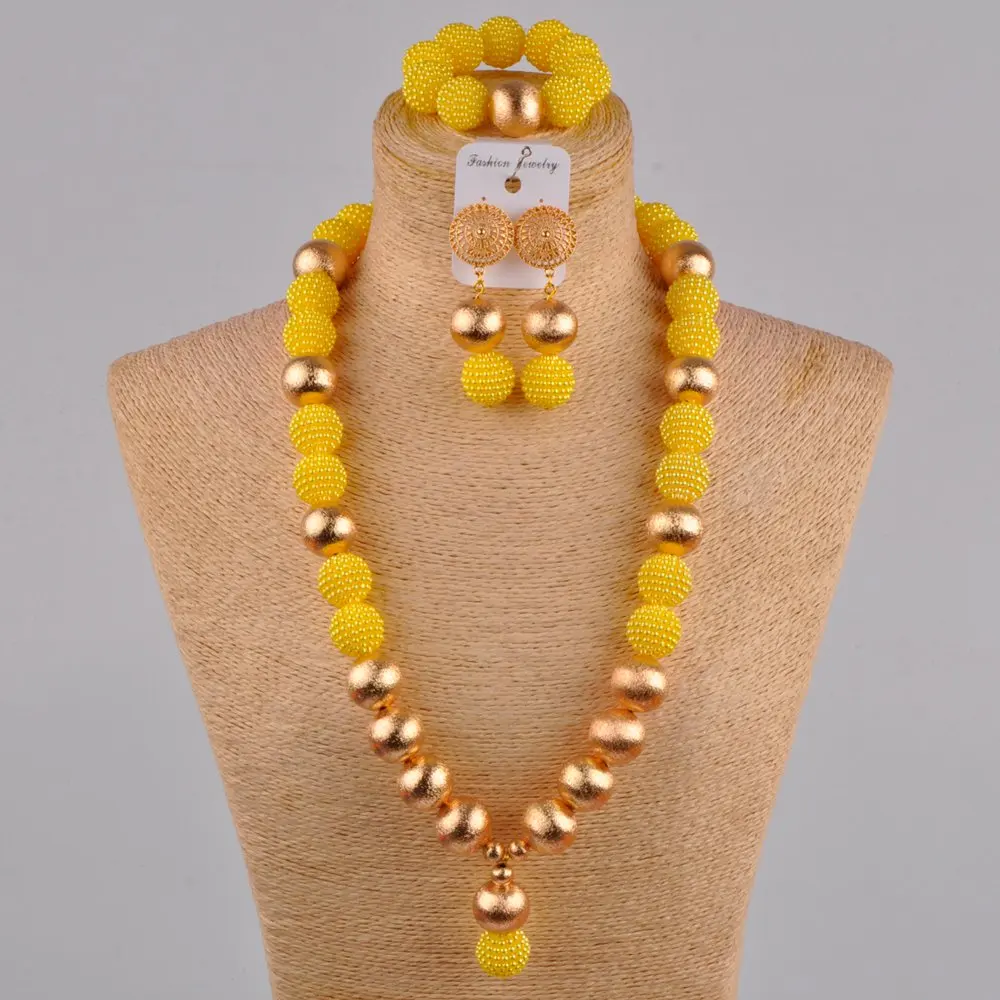 Набор бижутерии в черном цвете искусственный жемчуг африканские бусы