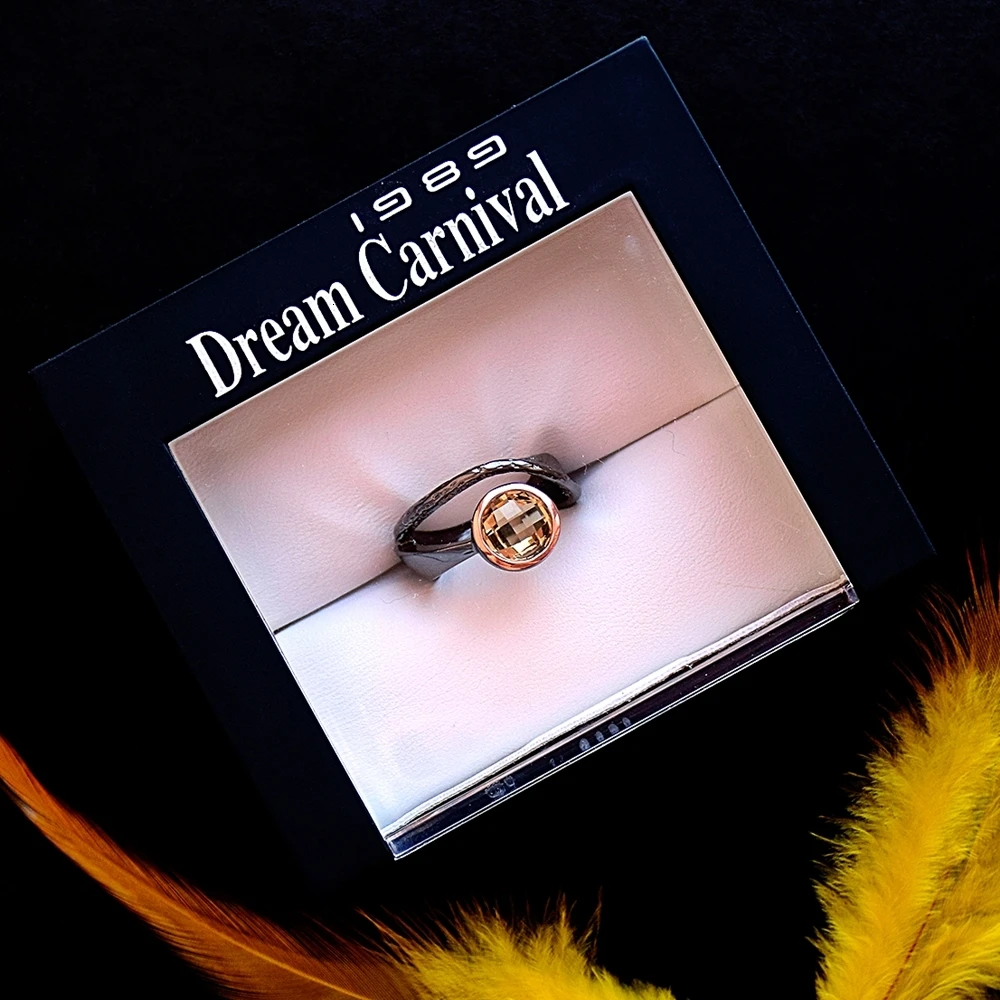 DreamCarnival 1989 абсолютно новое готическое обручальное кольцо для пистолет женщина& розовое золото с покрытием шикарный шик сексуальный вид качественные ювелирные изделия WA11720