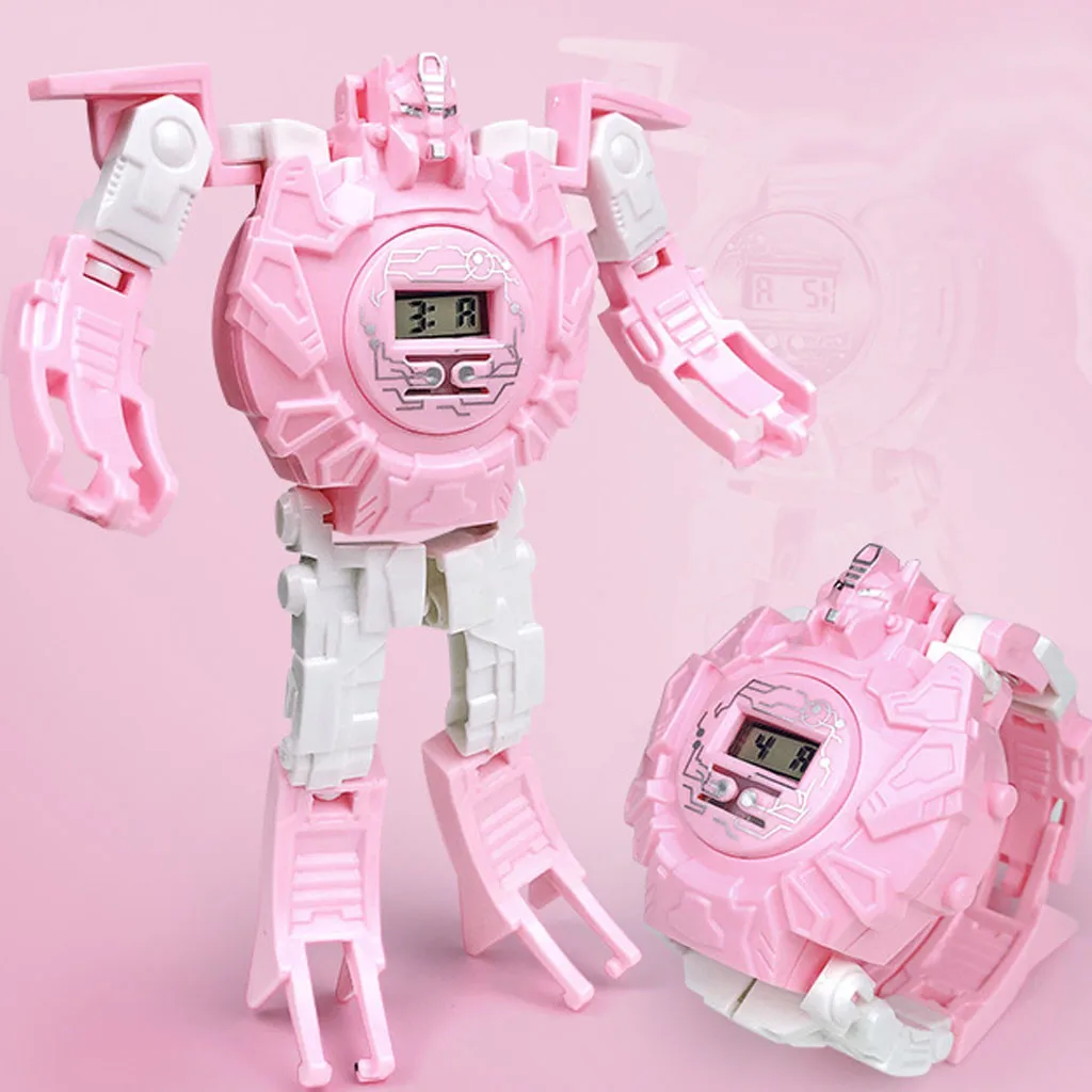 Hot Selling Children's Cartoon Electronic Watch Cool Deformation Robot Toy Educational Christmas Kids Gifts игрушки | Игрушки и