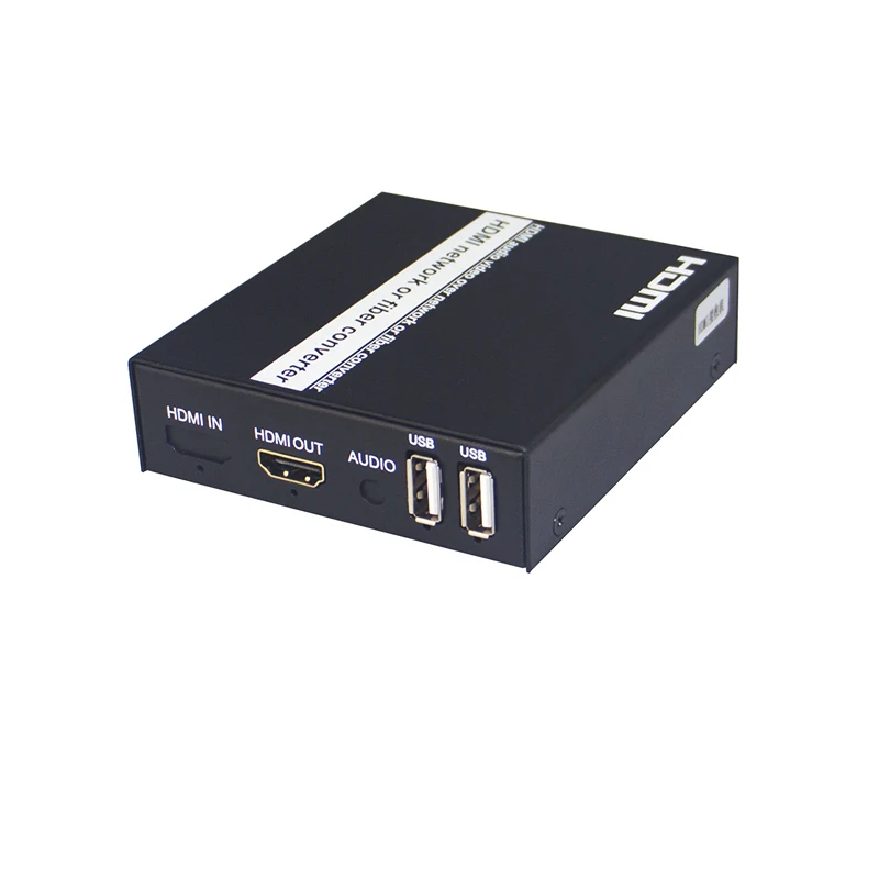 HDMI в волоконно-оптический конвертер 1080P видеоудлинитель KVM(HDMI USB) для