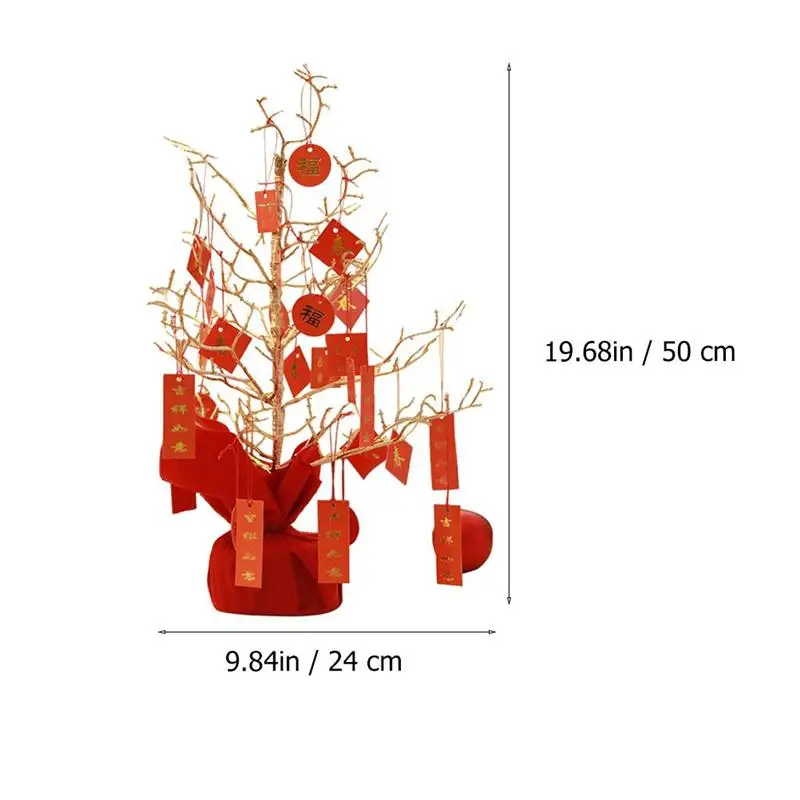 

1pc Delicate Simulation Money Tree Ornament Desktop Decoration New Year Decor