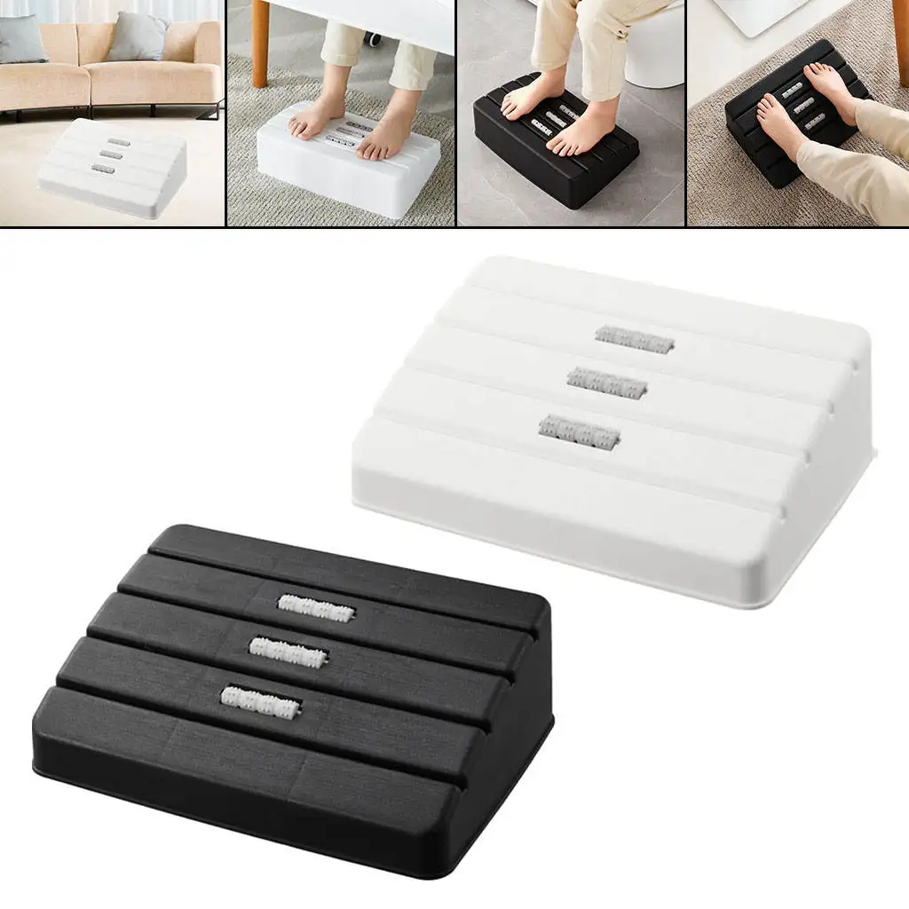 Portable Footrest Under Desk Help Blood Circulation of Legs Non-Skid Relieve Foot Fatigue Massage Pad for Desk Travel Airplane images - 6