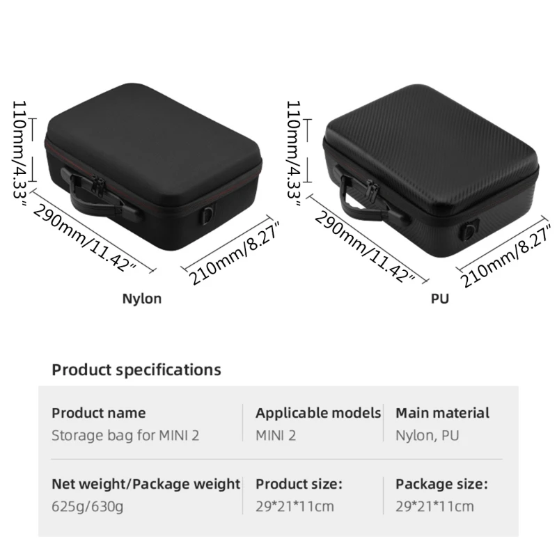 

Portable Handbag Storage Shoulder Bag Shockproof Waterproof Carrying Case Protector for Mavic Mini 2 Drone Accessories