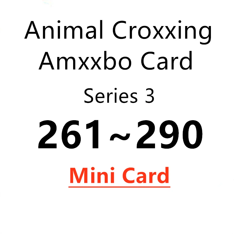 

Мини-карта 261 ~ 290 Ntag215 Chip NFC Game Card для NS