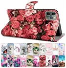 Чехол для Motorola Moto G7 Plus G7 Play G7 power Phone кошелек кожаный чехол для телефона милый тигр Волк лев кошка собака Единорог DP08F