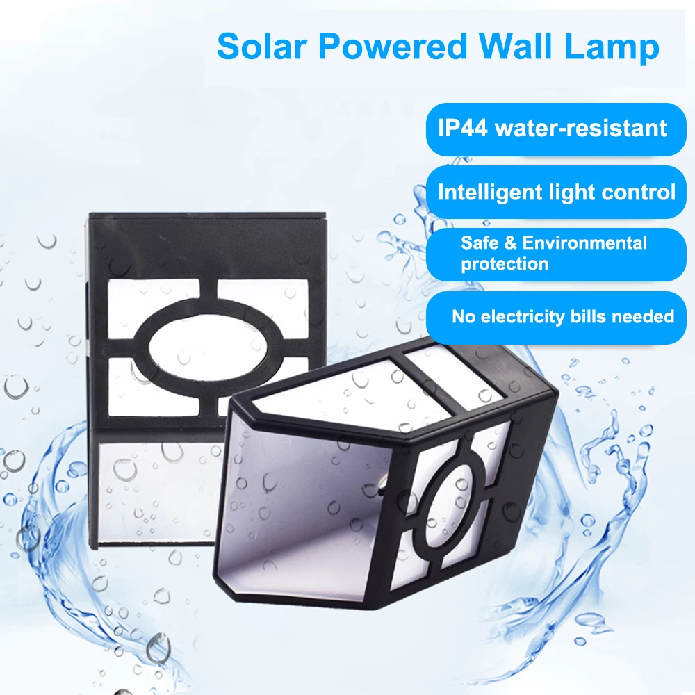 Уличная настенная лампа на солнечной батарее водонепроницаемый уличный