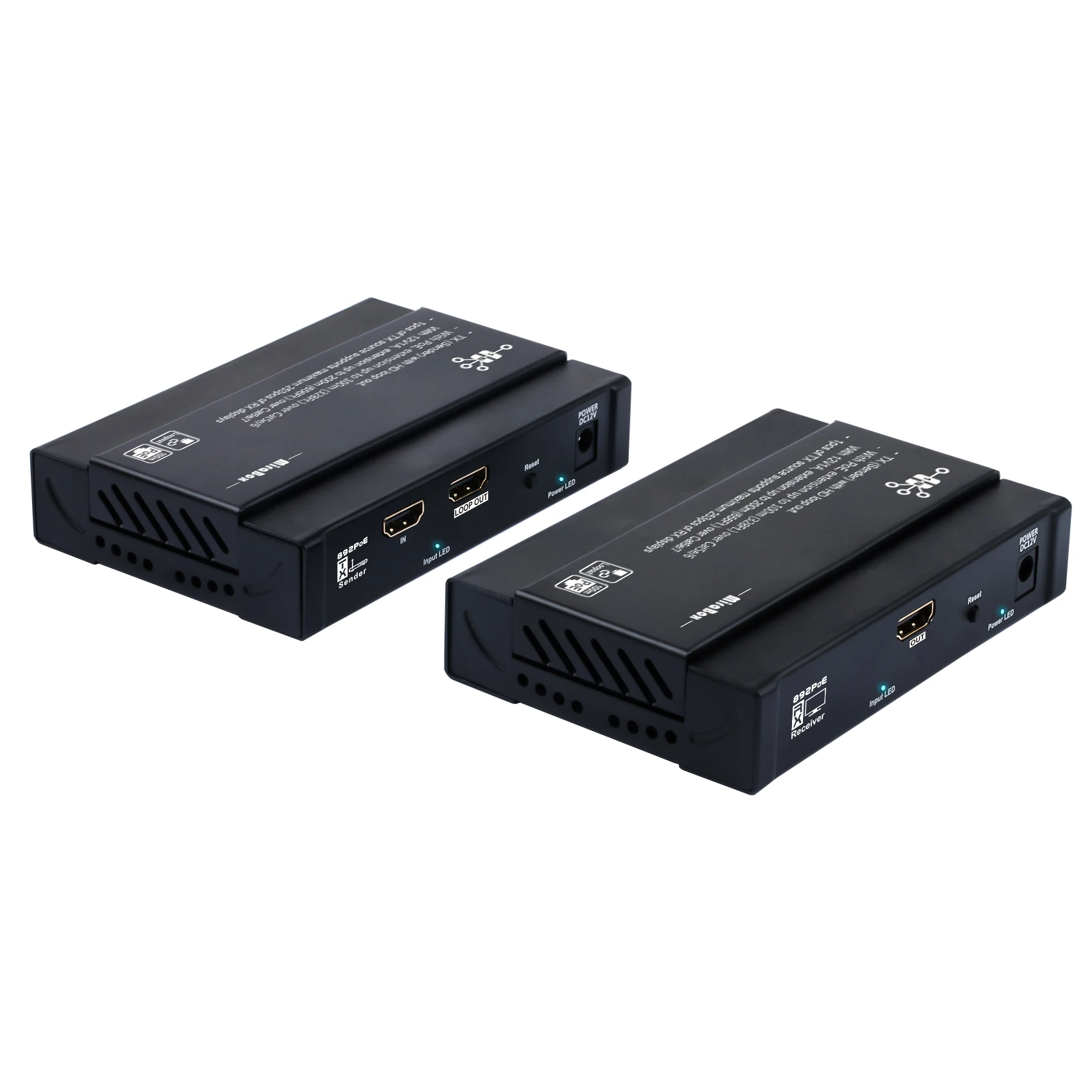 1080P HDMI PoE 1TX to multi RX Extender over IP/TCP Single Network by RJ45 cat5 cat5e cat6 Transmitter Receiver | Электроника