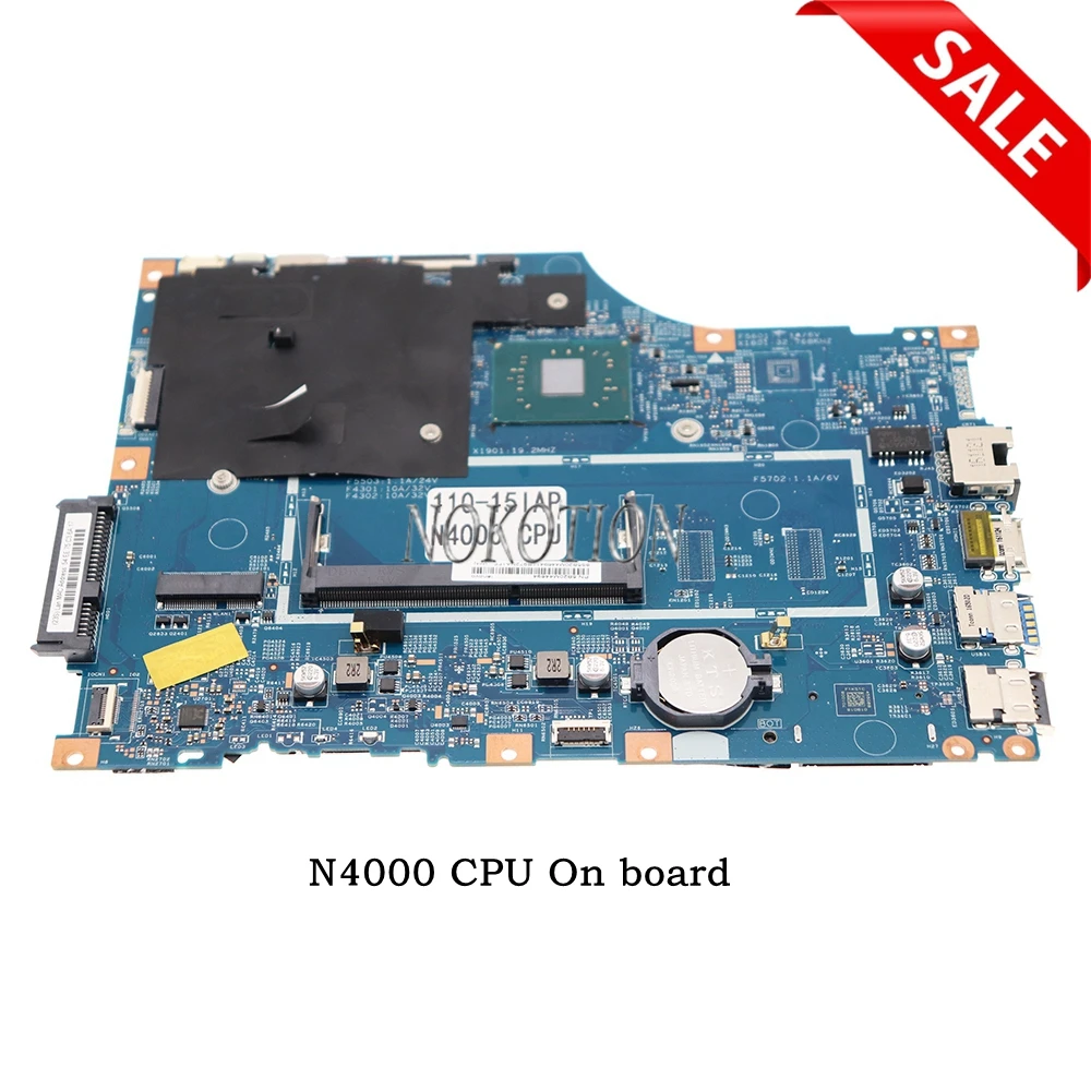 

Nokotion 5B20M44694 LV114A_MB 15270-1 448.08A03.0011 For lenovo IdeaPad 110-15IAP V110-15IAP Laptop motherboard SR3S1 N4000 CPU