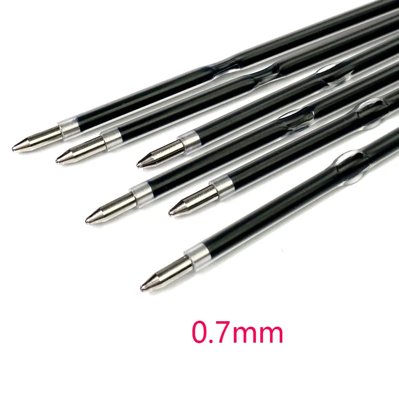 

100 Pcs 0.7mm ball-point pen refill specification:0.3*107mm package:100 for document files writing stationary office supplier