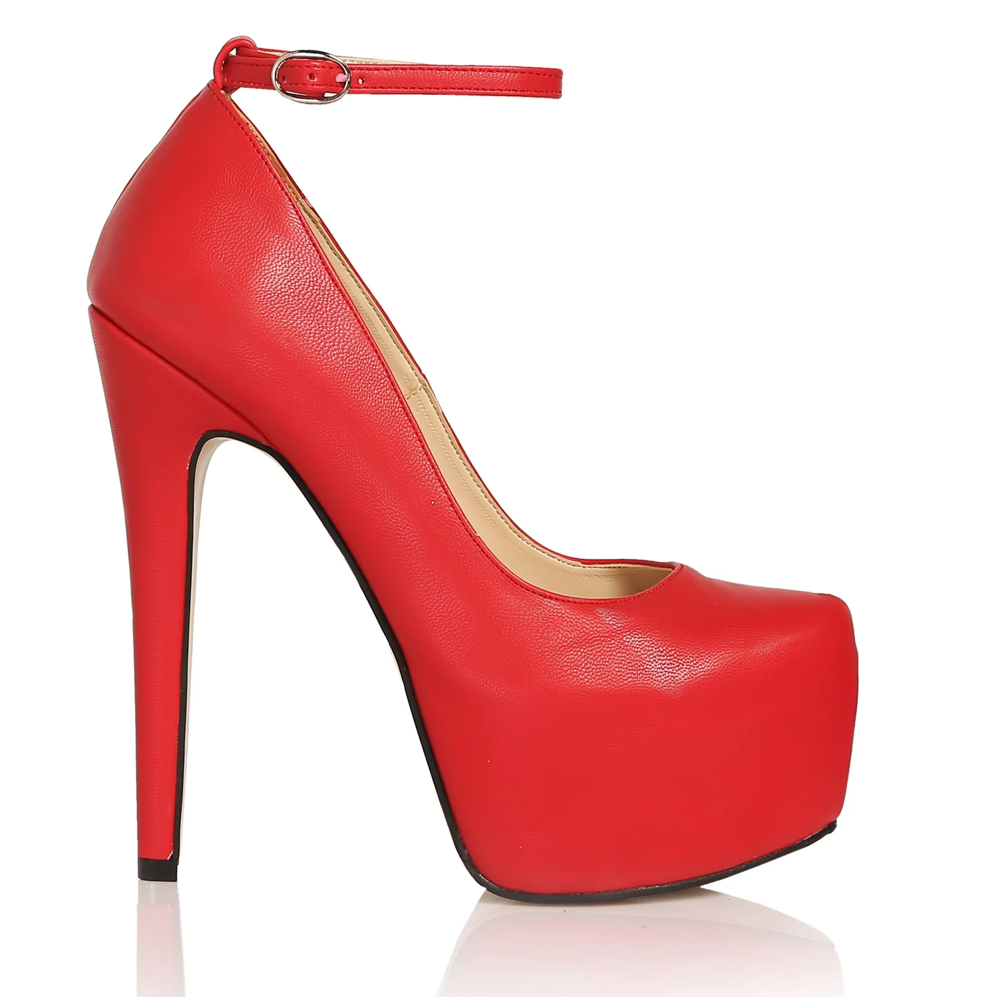 

Mst-030 Red Leather 14 cm High heels women's prom wedding party lady platform bridal shoes party pump 35-40