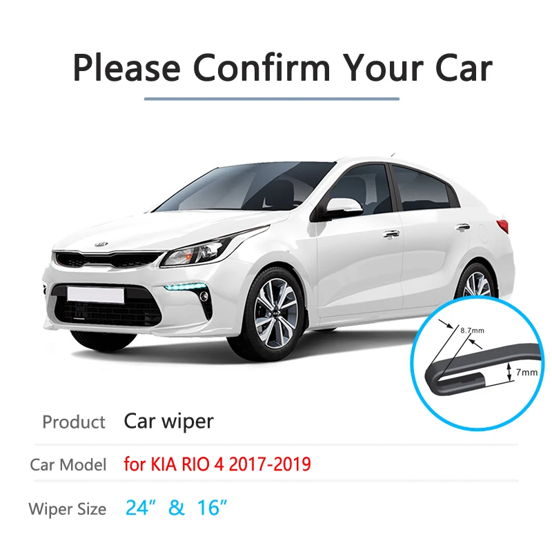 Щетка стеклоочистителя для KIA RIO 4 2017 2018 2019 X-Line RIO4 лобовое стекло дворники