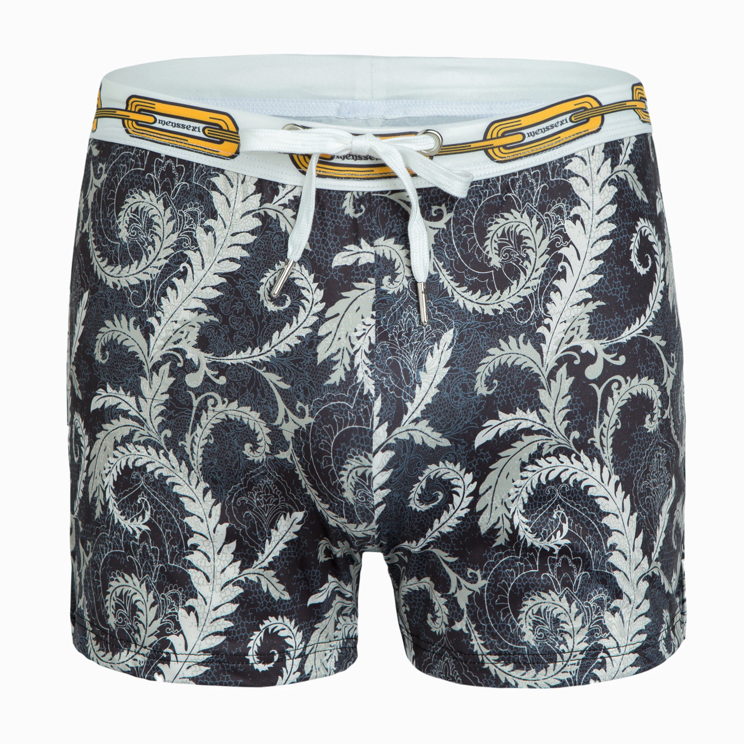 MENSSEXI Swimsuit 2021 Men's Swim Trunks Elastic Waist Summer Surf Beach Shorts Drawstring Pants Swimwear Burkini 8 Styles 