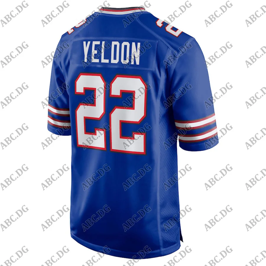 

Customized Stitch American Football Jersey Men Women Kid Youth Buffalo T.J. Yeldon Royal Game Jersey
