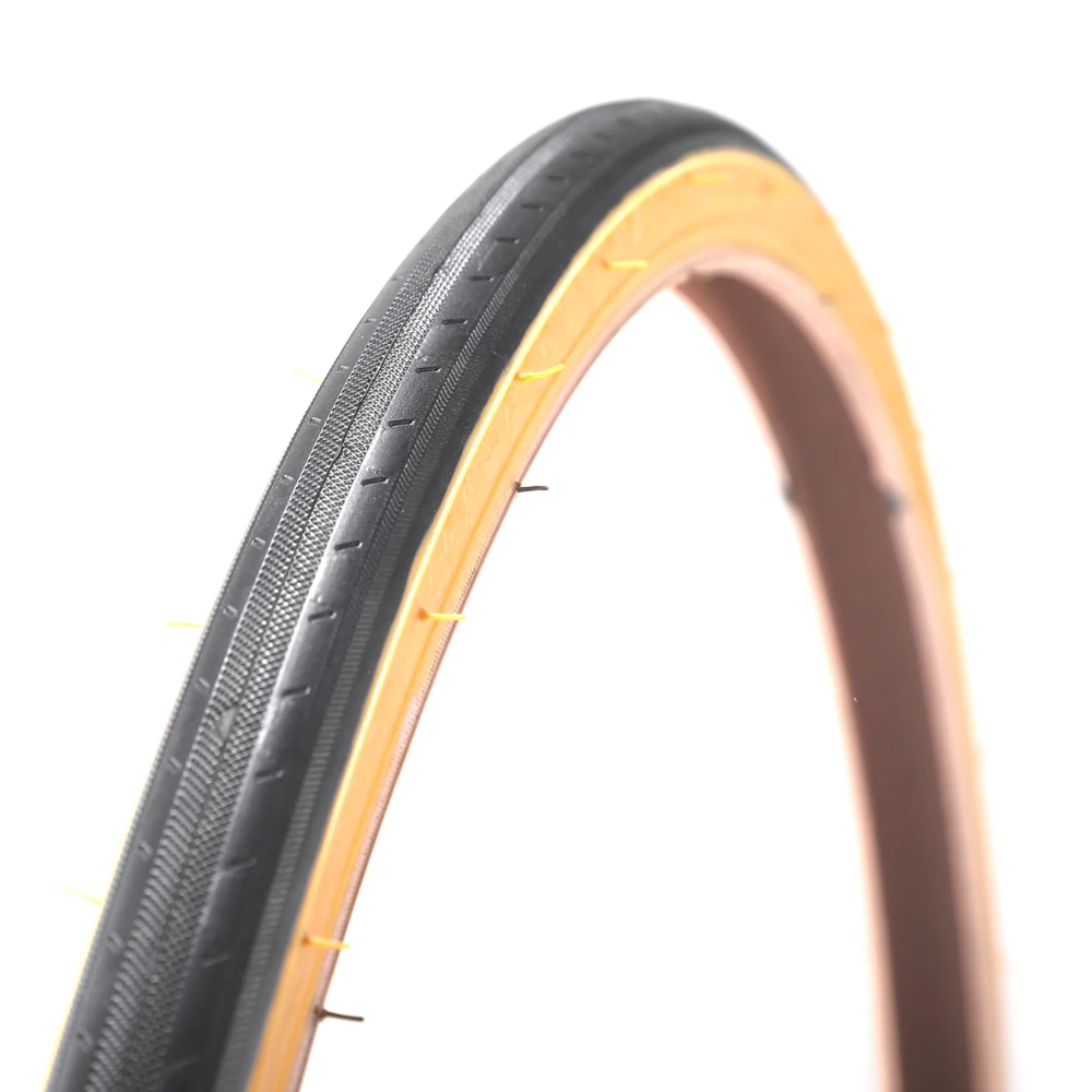 KENDA retro bicycle tires 700C road bike tire pneu 700 23C ultralight 430g racing fixie bike tyres red yellow side 110PSI