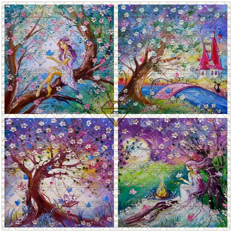 5D алмазная живопись Сад любви картина для творчества вышивка сделай сам цветок