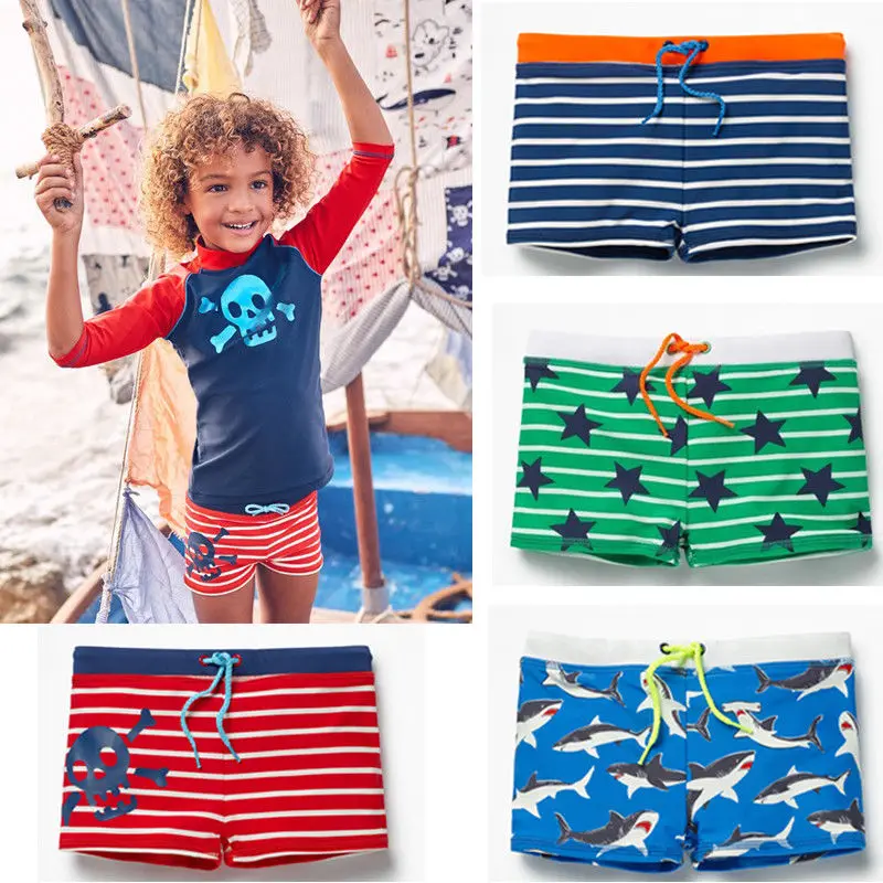 

Summer Baby Swimming Boys Trunks Striped Shark Stripe Boxers Kids Beach Swimsuit Newbron Shorts Pants Swimwear Bathing Suit