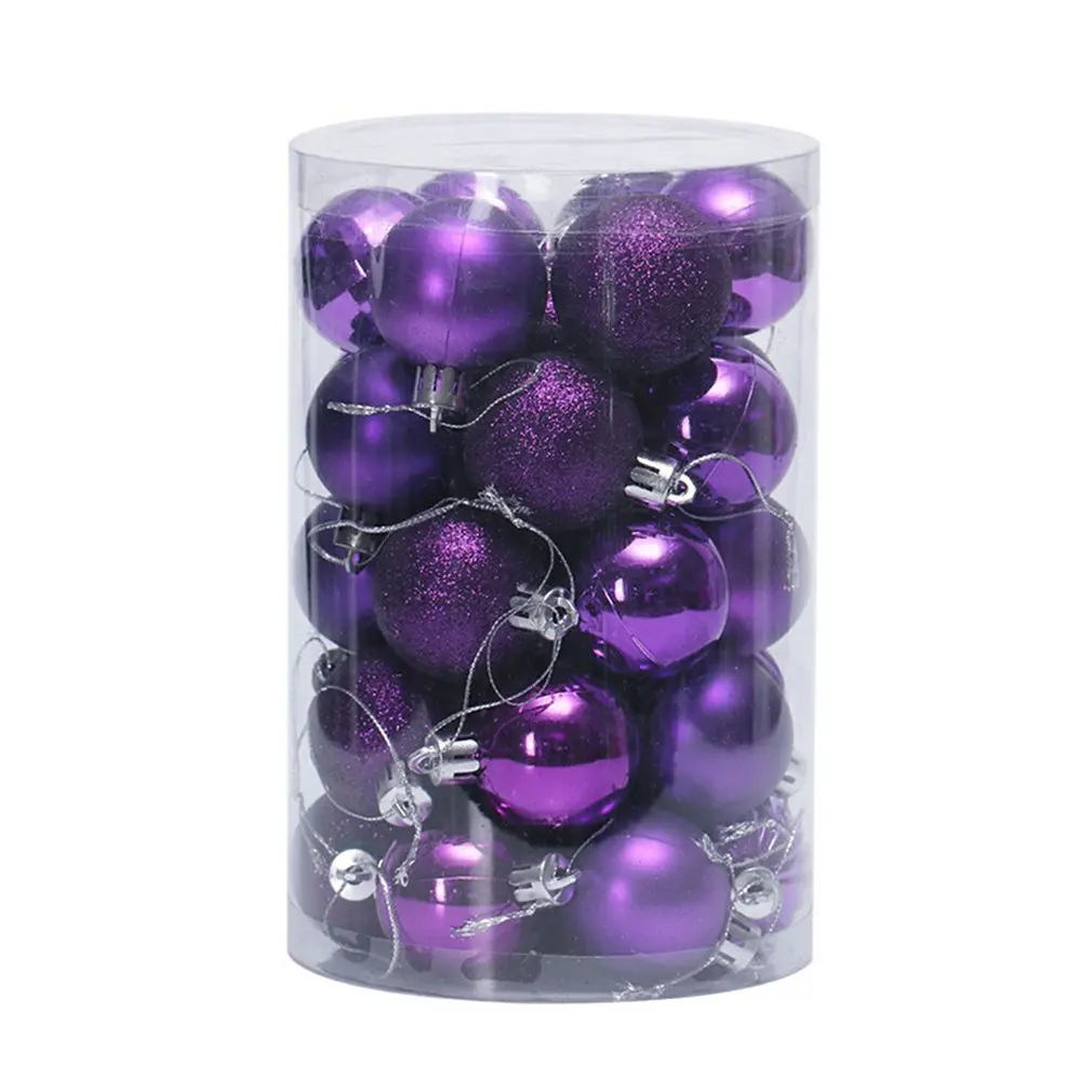 

Christmas Ball Ornaments Glitter Painting Christmas Tree Hanging Baubles Decor For Holiday Party Wedding Christmas Decoration