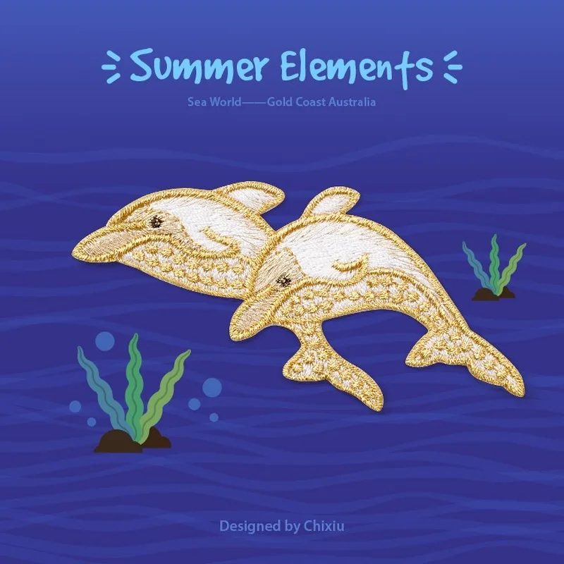 Нашивка с изображением животных морских рыб летняя 1 шт. | Дом и сад