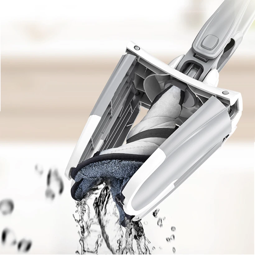 X-образная Швабра для мытья пола из микрофибры самоотжимающаяся