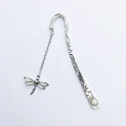 Светящаяся металлическая закладки для книг с перьями, креативные бабочки стрекозы закладки для книг, подарок для преподавателей, принадлежности для школы и офиса