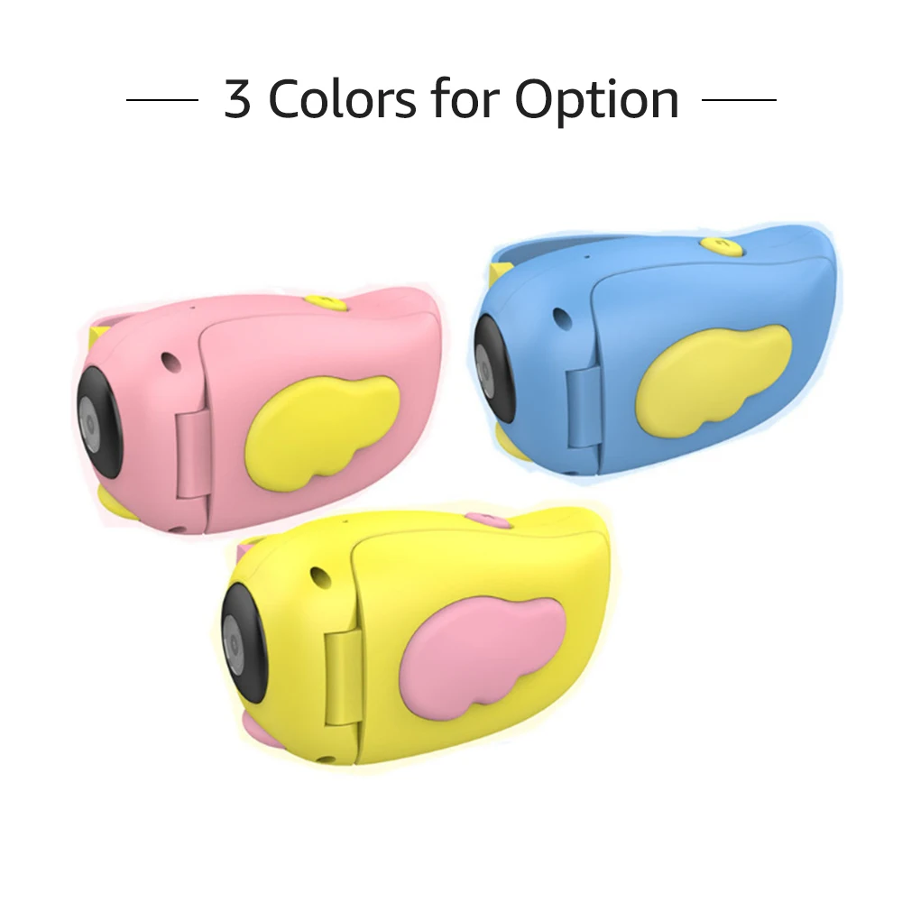 

Digital Kids Camera Camcorder Children Video Camera 15M Pixel Auto-Focusing Self-Timer Video-Recording Built-in Filters Sticker