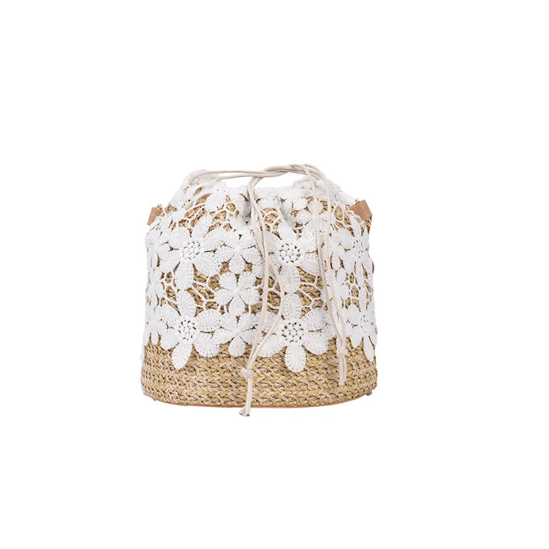 

Spring and summer small bag fairy new fashion online celebrity fashion woven chain messenger bag 2021 new bucket bag