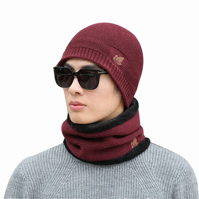 

The new hat man winter hat thickening han edition of knitted turtleneck cap cap cotton padded cap add wool warm winter