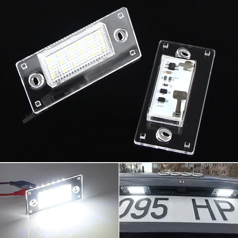 

2 шт. светодиодный светильник заднего номерного знака без ошибок Canbus белый для Audi A3 8L S3 2000-2003 Audi A4 B5 S4 RS4 Avant 1999-2001