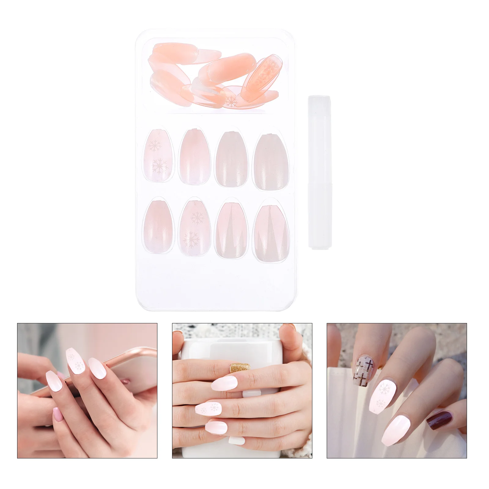 

72 шт. накладные гвозди, накладные гвозди, пластиковые гвозди, накладные гвозди балерины