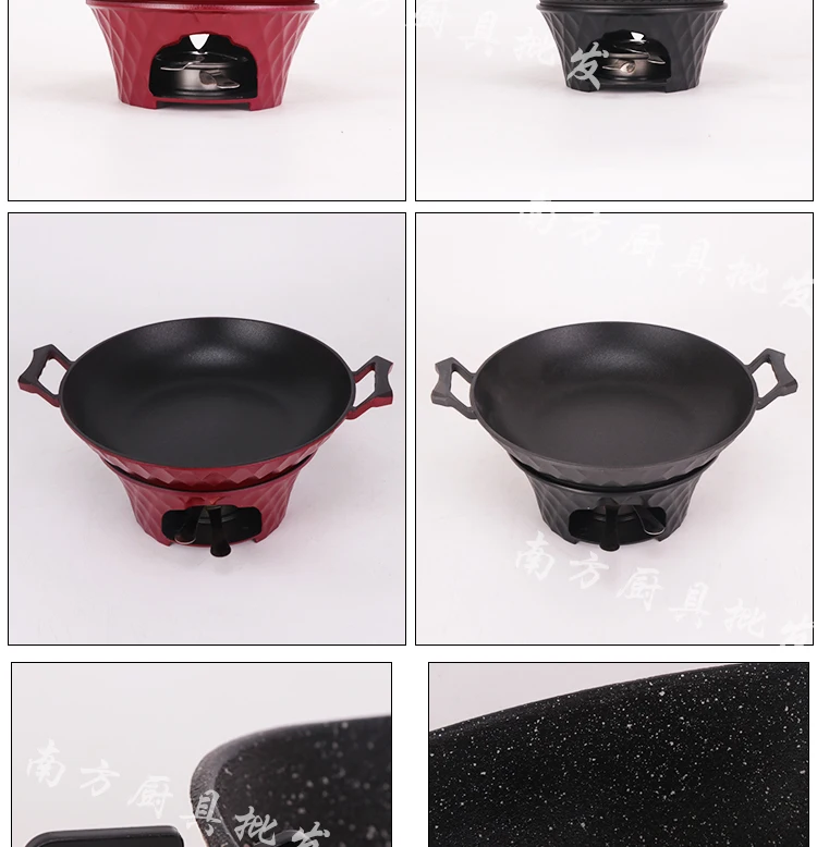 

Japanese Alcohol Stove Sukiyaki Dry Pot Household Small Stew Commercial Liquid Solid Alcohol Block Hot Pot Chafing Dish Pot