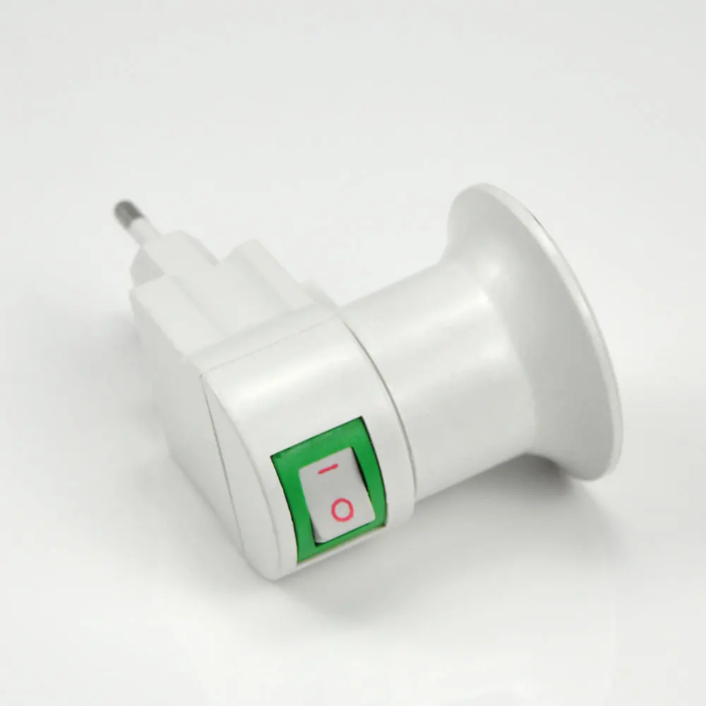 Цоколь для светодиодной лампы E27 переходник с вилкой Европейского/американского