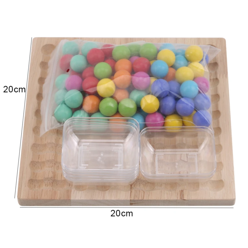 

1pc Montessori Early Childhood Children Wooden Clip Ball Puzzle Parent-child Interactive Toy Children Gift Education Gift