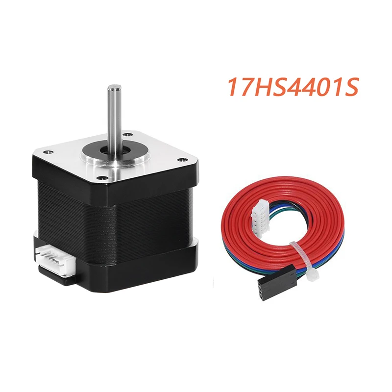 17HS4401S motor Алюминиевое обновление двойной шестерни Mk8 экструдер для экструдера CR10 CR-10S PRO RepRap 1,75 мм 3D части привода подачи двойной pulleyc - Color: 17HS4401S motor